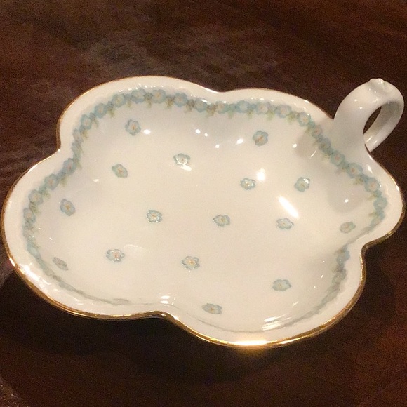 HTF Vintage Royal Limoges Relish Trinket Handled Dish - Picture 6 of 10